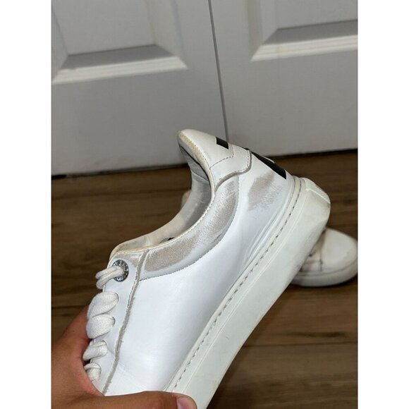 Zadig & Voltaire Amour White Leather Sneakers Womens Size 37 - Picture 7 of 10